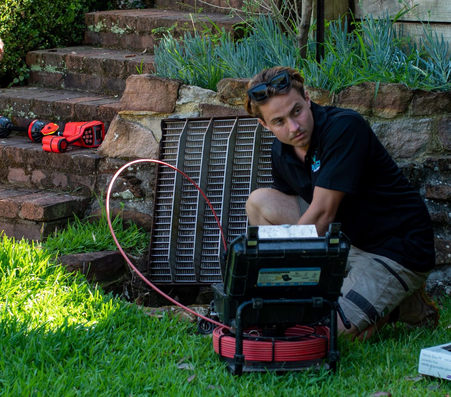 RaeCo Plumbing Checking Blocked Pipes